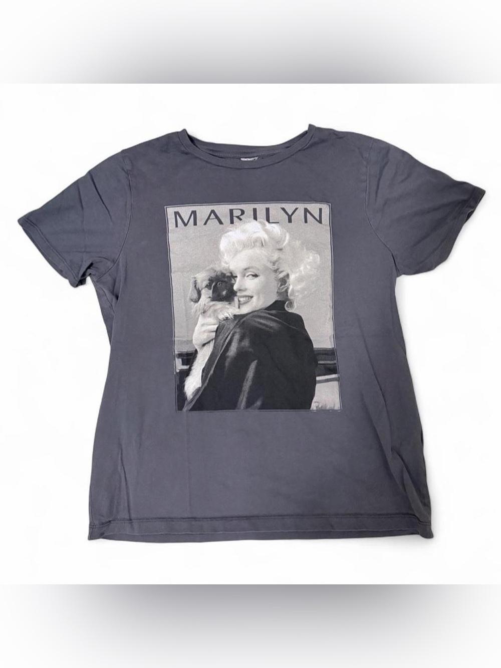 Marilyn Monroe Gray Graphic Tee